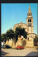 MONTAGNAC - Hérault- Eglise Saint-André- Autos :Renault 4 L- 2 CV Fourgonnette- - Cpsm -  Paypal Sans Frais - Montagnac