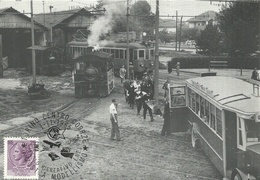 668 "TRANVIA TORINO-ORBASSANO-GIAVENO-STAZIONE DI ORBASSANO 1936. CART. NON SPED. - Transportes