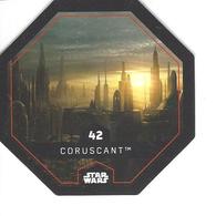 JETON LECLERC STAR WARS   N° 42 CORUSCANT - Poder De La Fuerza