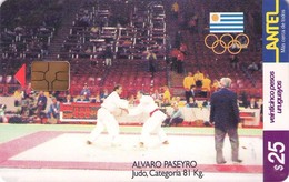 URUGUAY. Uy-Antel-TC 137a-2. Judo - Alvaro Paseyro. 2000-09. (089) - Uruguay
