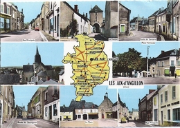 LES AIX D'ANGILLON   MULTIVUES   ANNEE 1972   CARTE RARE - Les Aix-d'Angillon