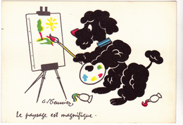 MEUNIER  Ed Vaysse   -  HUMOUR Chien  Peintre - CPSM  10,5x15  Neuve BE - Meunier, G.