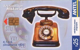 URUGUAY. Uy-Antel-TC 357a2. TELEFONO ANTIGUO. K.T.A.S. (Dinamarca 1925). 2004-12. (111) - Uruguay