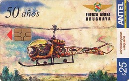 URUGUAY. 310a. HELICOPTERO. Bell H - 13 G. 2003-12. (122) - Uruguay