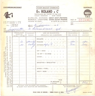 Factuur Facture - Rekening Nota - Kolen Mazout Ets Roland  - Gent 1962 - Textile & Vestimentaire