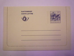 BELGIQUE :  CARTE-LETTRE  NEUVE  13F    - Kartenbriefe