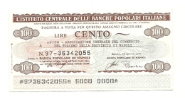 1977 - Italia - Istituto Centrale Delle Banche Popolari Italiane - Asso. Del Com. Del Turismo Della Prov. Di Napoli ---- - [10] Scheck Und Mini-Scheck