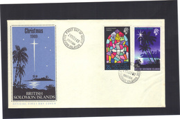 Iles Salomon .  FDC Christmas 1969 - Iles Salomon (...-1978)