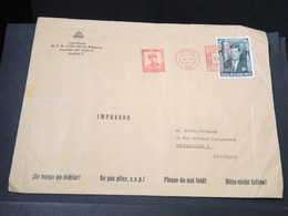 ESPAGNE / BULGARIE - Enveloppe De La Chancellerie Bulgare à Madrid Pour Bruxelles En 1964 - L 17130 - Lettres & Documents