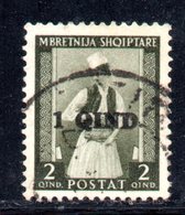 131 - 490 - ALBANIA 1942 ,  Sassone N. 37  Usato - Albania