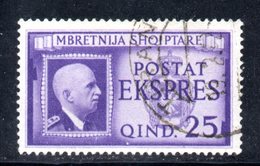 127 - 490 - ALBANIA 1940 , Espresso Sassone N. 1  Usato - Albania