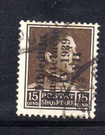 140 - 490 - ALBANIA 1939 ,  Sassone N. 5  Usato - Albania