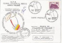 POLAR PHILATELY, ARCTIC EXPEDITION, TEODOR NEGOITA, SPECIAL POSTCARD, 1994, ROMANIA - Expéditions Arctiques