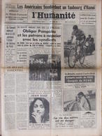 L'Humanité 18 Avril 1966 - Gimondi Paris-Roubaix - Obliger Pompidou - Joan Baez - Algérie - Luna 10 - 1950 à Nos Jours