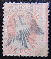 QUEENSLAND 1862 1d Queen Victoria Used UNWATERMARKED - Gebraucht