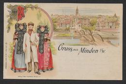 Gruss Aus MINDEN  ( 2 Scans ) - Minden