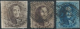 BELGIO  BELGIUM  BELGIE BELGIQUE 1849/1865 KING LEOPOLD 10+10+20C USED - 1849-1865 Medallones (Otros)