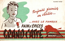 BUVARD PAIN D'EPICES GRAND CASSE BROCHET FRERES BESANCON - Pan De Especias