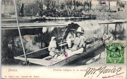 AMERIQUE --  Mexique --  México - Familia Indigena En Su Canoa - Mexiko