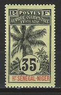 Haut-Sénégal & Niger Yv. 10, Mi 10 * - Unused Stamps
