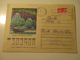 USSR RUSSIA  1976 COVER NORTH POLE  AIRPLANE  RADIO TOWER ,   COVER     , 0 - Wetenschappelijke Stations & Arctic Drifting Stations