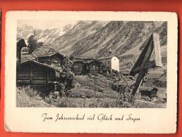 DA01-04 Elsten  Im Lötschental Zum Jahreswechsel Viel Glück Und Segen.  Gelaufen In 1937 Gross Format - Saint-Luc