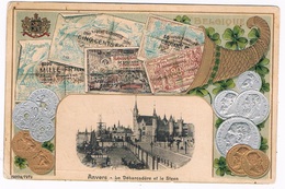 B-6704   ANTWERPEN : Le Debarcadere Et Le Steen ( Moneycard, Carte De Monaie ) - Antwerpen
