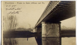 Piacenza - Ponte Di Ferro Riflesso Sul Po - Formato Piccolo Viaggiata – Ad - Piacenza