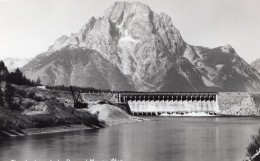 Wyoming Moran Jackson Lake Dam Barrage Lac Ancienne Carte Photo 1940 - Altri & Non Classificati