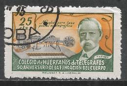 Spain. #T2 (U) 90th Anniv. Of The Fondation Of The Telegraph School - Telegrafi