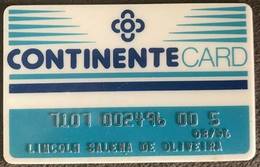 LSJP BRAZIL (2) CONTINENTE CARD - SUPERMARKET - THIS SUPERMARKET DOES NOT EXIST MORE - 1996 - Credit Cards (Exp. Date Min. 10 Years)