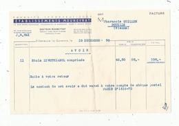 Avoir ,  Facture,  1950, établissements MOUNEYRAT, VILLENEUVE LA GARENNE , Seine  , Frais Fr 1.45 E - Autres & Non Classés