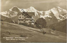 Delcampe - St. Beatenberg - Hotel Amisbühl Mit Eiger Mönch Und Jungfrau - Foto-AK - Edition Photoglob Co. Zürich - Beatenberg