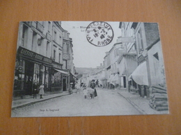 CPA 76 Seine Maritime Blangny Sur Bresle La Grande Rue Animée TBE - Blangy-sur-Bresle