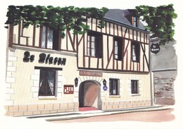 AMBOISE. -  Hôtel-Restaurant LE BLASON. Carte RARE - Amboise