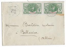 SENEGAL - 1914 - FAIDHERBE Sur ENVELOPPE De SAINT LOUIS => BELLERIVE (ALLIER) - Cartas & Documentos