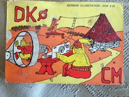Germany  Amateur Radio Station Card  Asterix And Obelix 1973 - Sonstige