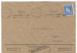 FINLAND Cover With Olympic Machine Cancel  28.7.52 During The Games - Sommer 1952: Helsinki