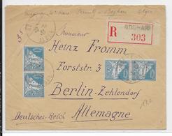 ALGERIE - 1933 - ENVELOPPE RECOMMANDEE De BOGHARI => BERLIN (ALLEMAGNE) - Brieven En Documenten