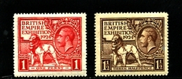 GREAT BRITAIN - 1924  WEMBLEY SET  MINT NH - Unused Stamps