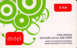 BOSNIA Y HERZEGOVINA. M:TEL KM5. (PREPAGO). 01-05-2009. (552) - Bosnien