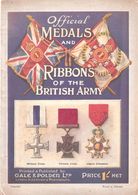 OFFICIAL MEDALS RIBBONS OT BRITISH ARMY MEDAILLE DECORATION ARMEE BRITANNIQUE GUIDE COLLECTION - Armée Britannique