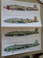 DEC814 N°29-2 Planche De Décals ESCI Pour Maquettes 1/72e  Avions USAF  B-25 MITCHELL  , Permets De Réaliser 4 Maquettes - Aufkleber - Decals