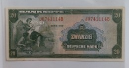 ZWANZIG DEUTSCHE MARK 20,SERIE 1948,CIRCULATED/USAGE - 20 Mark