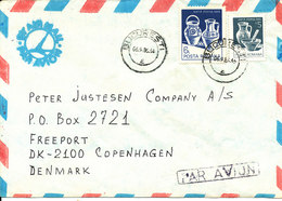 Romania Air Mail Cover Sent To Denmark Bucuresti 6-9-1986 - Briefe U. Dokumente