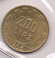 ITALIA REPUBBLICA - 1988  Lire  200  FDC Da Zecca - 200 Liras