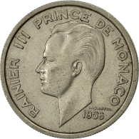 Monaco, Rainier III, 100 Francs, Cent, 1956, SUP, Copper-nickel, KM:134 - 1949-1956 Old Francs