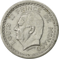 Monaco, Louis II, 2 Francs, Undated (1943), Poissy, SUP, Aluminium, KM:121 - 1922-1949 Louis II