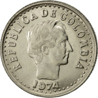 Colombie, 20 Centavos, 1974, TTB+, Nickel Clad Steel, KM:246.1 - Colombia