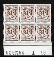 1958  Bloc 6  **  Bdf  1982 T 842454 - 1977-1985 Chiffre Sur Lion